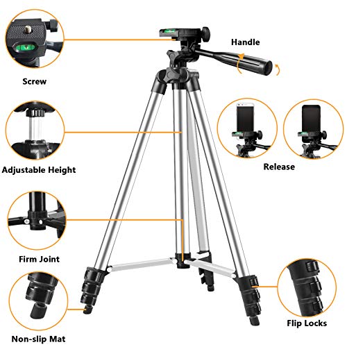 42" Mobile Phone Tripod Stand for iPhone/Android with Remote