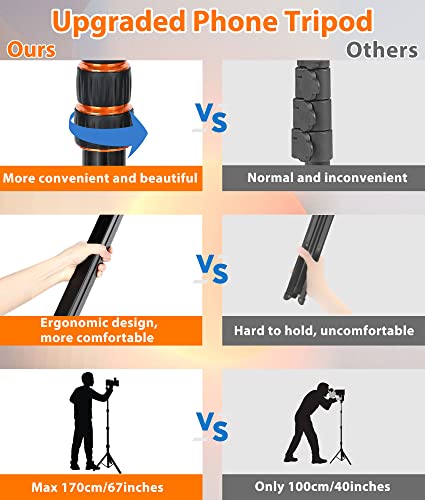 67" Extendable Selfie Stick Tripod with Bluetooth Remote