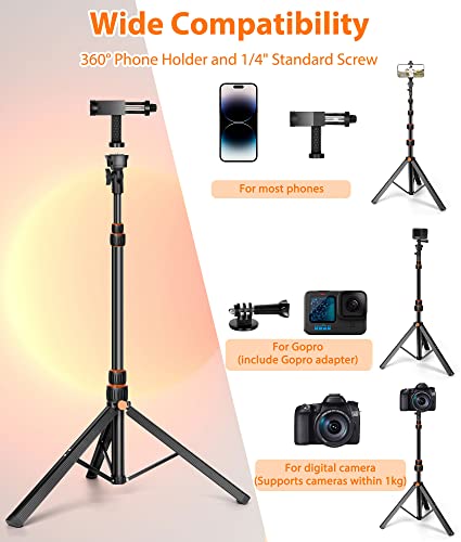 67" Extendable Selfie Stick Tripod with Bluetooth Remote