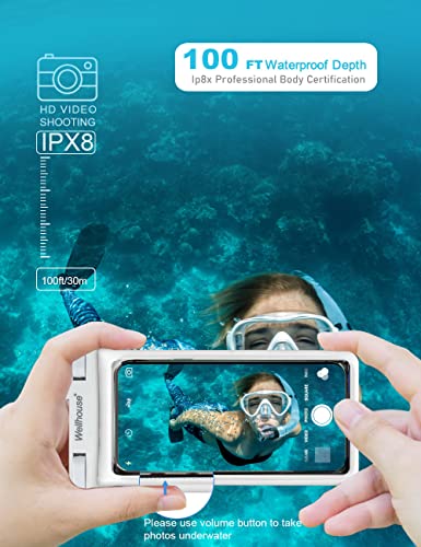 Waterproof Phone Pouch with Lanyard for iPhone/Android