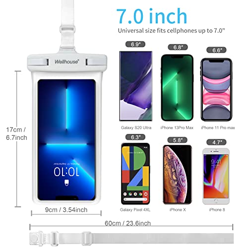 Waterproof Phone Pouch with Lanyard for iPhone/Android