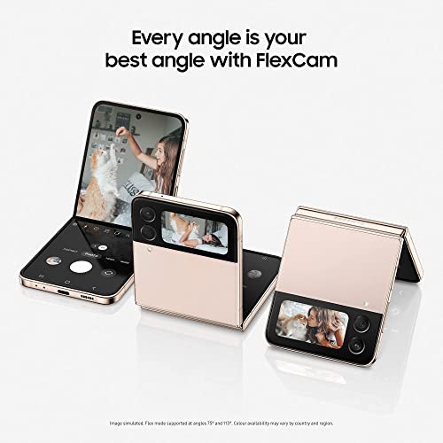 Samsung Galaxy Z Flip4 5G Smartphone Sim Free Android Folding Phone 128GB, Graphite, 3 Year Manufacturer Warranty, UK Version