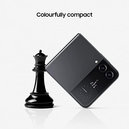 Samsung Galaxy Z Flip4 5G Smartphone Sim Free Android Folding Phone 128GB, Graphite, 3 Year Manufacturer Warranty, UK Version