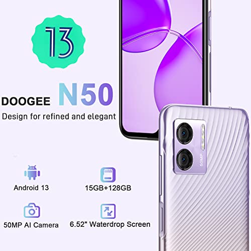 DOOGEE N50 Smartphone - 15GB+128GB, UK Version