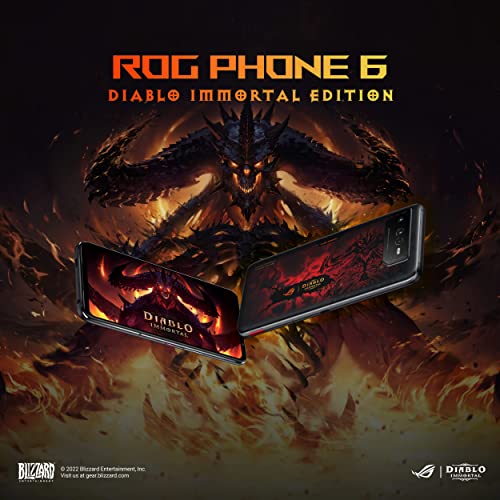 ASUS ROG6 Diablo - Gaming Phone 16GB RAM, 512GB Storage - Black, AI2201-6B084EU - 90AI00B9-M002Z0