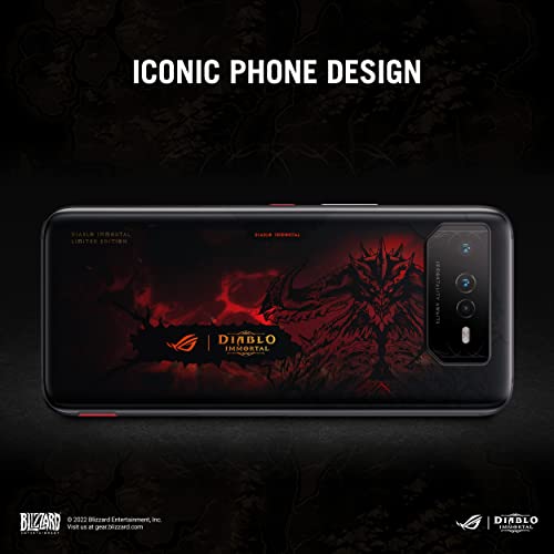 ASUS ROG6 Diablo - Gaming Phone 16GB RAM, 512GB Storage - Black, AI2201-6B084EU - 90AI00B9-M002Z0