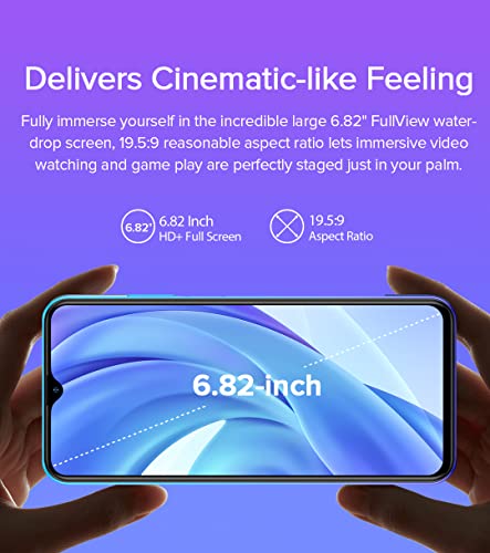 Ulefone NOTE 12P Mobile Phone Unlocked, 7700mAh Massive Battery DUAL SIM-Free Smartphone 4G, 6.82'' HD+ screen, 4GB + 64GB, 3-Card Slot Design, Android 11, 13MP Triple Camera, GPS Face Unlock Red