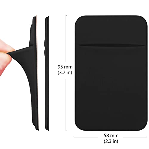 2 Pack OBVIS Self Adhesive Card Holder for Smartphones