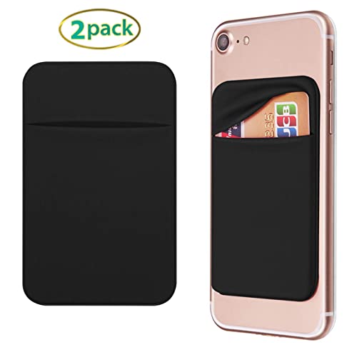2 Pack OBVIS Self Adhesive Card Holder for Smartphones