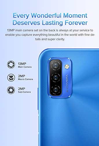 Ulefone NOTE 12P Mobile Phone Unlocked, 7700mAh Massive Battery DUAL SIM-Free Smartphone 4G, 6.82'' HD+ screen, 4GB + 64GB, 3-Card Slot Design, Android 11, 13MP Triple Camera, GPS Face Unlock Red