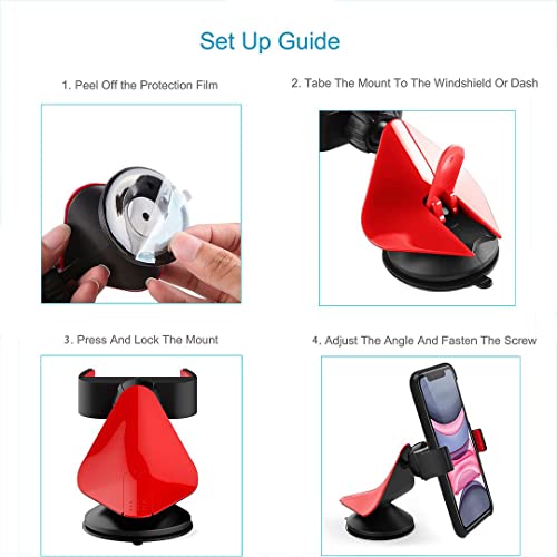 360° Rotating Universal Car Mount for iPhone & Android