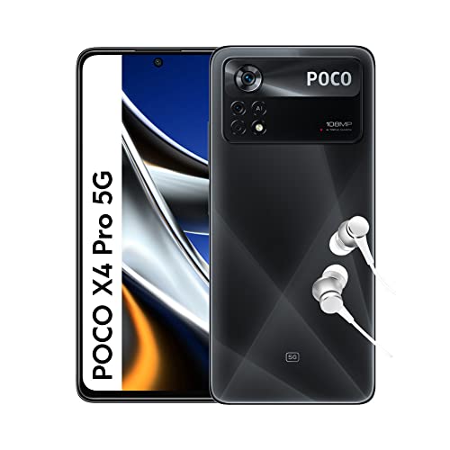 Xiaomi POCO X4 Pro 5G - Smartphone 8+256GB, 6.67” 120Hz AMOLED DotDisplay, Snapdragon 695, 108MP Triple Camera, 5000mAh, Laser Black (UK Version + 2 Years Warranty)