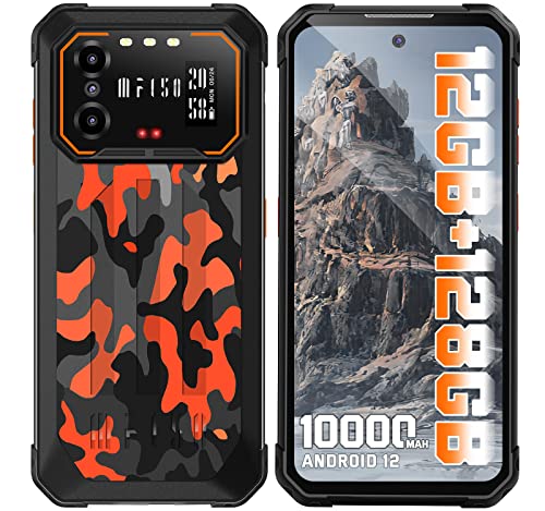 IIIF150 B1 Pro Rugged Smartphone [10000mAh], 12GB+128GB/1TB Rugged Mobile Phones, 6.5" FHD+, 48MP+20MP Night Vision Android 12 Phone Unlocked, IP68/IP69K Unbreakable Waterproof Phone, 4G Dual SIM, NFC