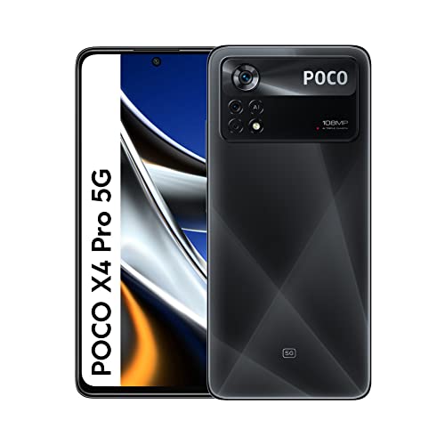 Xiaomi POCO X4 Pro 5G - Smartphone 8+256GB, 6.67” 120Hz AMOLED DotDisplay, Snapdragon 695, 108MP Triple Camera, 5000mAh, Laser Black (UK Version + 2 Years Warranty)