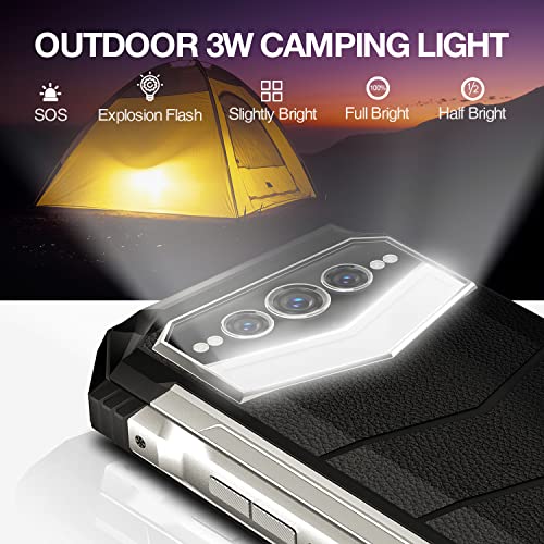 DOOGEE S100 PRO (2023) Rugged Smartphone Android 12, 22000mAh, 20GB+256GB/TF 2TB Rugged Phone, 3W Camping Lights, 6.58''FHD+ 120Hz Display, 108MP AI Triple Camera, Dual SIM IP68 Waterproof Phones, NFC