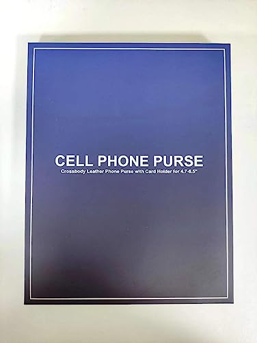 takyu Compact Crossbody Phone Wallet Purse, Black