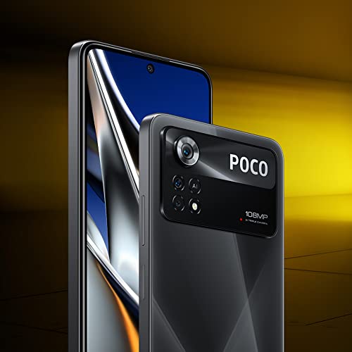 Xiaomi POCO X4 Pro 5G - Smartphone 8+256GB, 6.67” 120Hz AMOLED DotDisplay, Snapdragon 695, 108MP Triple Camera, 5000mAh, Laser Black (UK Version + 2 Years Warranty)