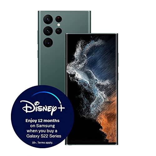 Samsung Galaxy S22 Ultra 5G Mobile Phone 512GB SIM Free Android Smartphone Green (Renewed)