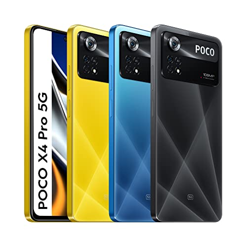 Xiaomi POCO X4 Pro 5G - Smartphone 8+256GB, 6.67” 120Hz AMOLED DotDisplay, Snapdragon 695, 108MP Triple Camera, 5000mAh, Laser Black (UK Version + 2 Years Warranty)