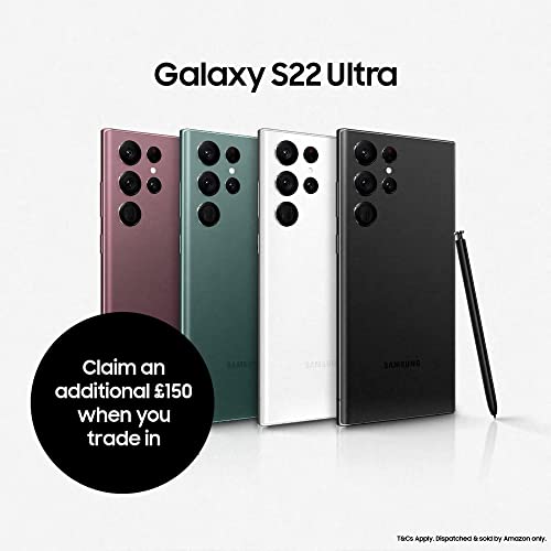 Samsung Galaxy S22 Ultra 5G Mobile Phone 512GB SIM Free Android Smartphone Green (Renewed)