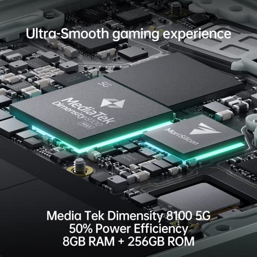 OPPO Reno8 Pro Smartphone, MediaTek Dimensity 8100-MAX 5G, 6.7 120Hz AMOLED screen, 50MP + 8MP + 2MP rear camera, 32MP front camera, RAM 8GB + ROM 256GB, 4500mAh 80W Supervooc, Glazed Black