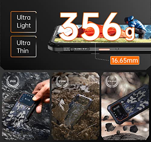 IIIF150 B1 Pro Rugged Smartphone [10000mAh], 12GB+128GB/1TB Rugged Mobile Phones, 6.5" FHD+, 48MP+20MP Night Vision Android 12 Phone Unlocked, IP68/IP69K Unbreakable Waterproof Phone, 4G Dual SIM, NFC