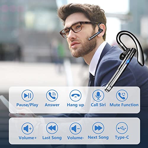 Wireless Bluetooth Handsfree Earpiece for iPhone & Android
