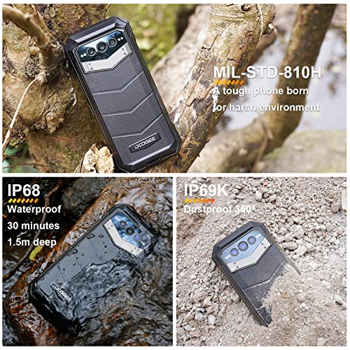 DOOGEE V MAX (2023) 5G Rugged Smartphone, 22000mAh, 20GB+256GB/TF 2TB Dimensity 1080 Rugged Phone, 6.6'' FHD+ 120Hz Display, 108MP+20MP Night Vision Camera, Android 12 IP68 Waterproof Mobile Phone,NFC