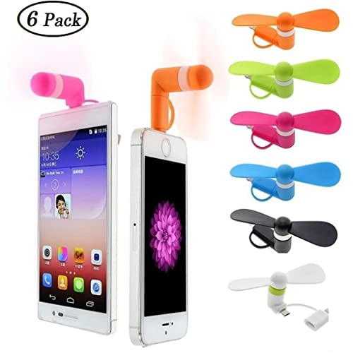 Mini Cell Phone Fan - Colorful & Powerful