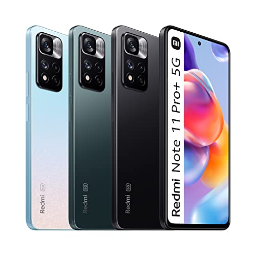 Xiaomi Redmi Note 11 Pro+ 5G - 6+128GB, 6.67” 120Hz FHD+ AMOLED DotDisplay, MediaTek Dimensity 920, 108MP pro-grade camera, 120W HyperCharge, Graphite Gray (UK Version + 2 Years Warranty)