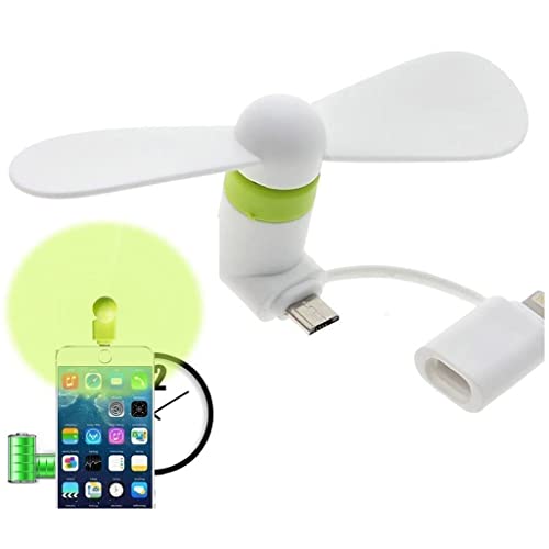 Mini Cell Phone Fan - Colorful & Powerful