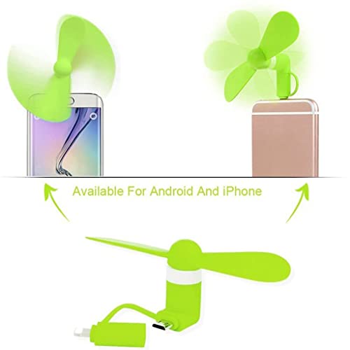 Mini Cell Phone Fan - Colorful & Powerful