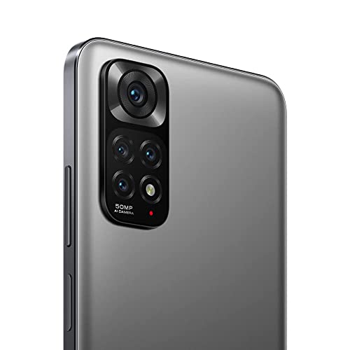 Xiaomi Redmi Note 11 - Smartphone 4+128GB, 6.43 Inch 90Hz FHD+ Amoled Dotdisplay, Snapdragon 680, 50MP AI Quad Camera, 5000mAh, Graphite Gray UK Version