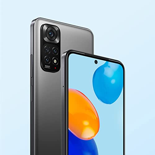 Xiaomi Redmi Note 11 - Smartphone 4+128GB, 6.43 Inch 90Hz FHD+ Amoled Dotdisplay, Snapdragon 680, 50MP AI Quad Camera, 5000mAh, Graphite Gray UK Version