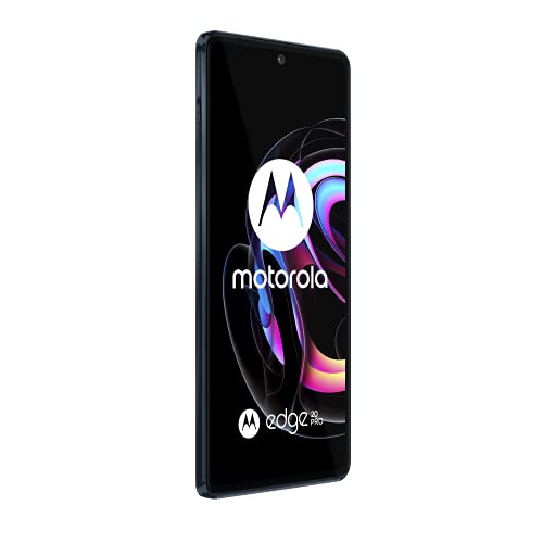 Motorola Edge 20 Pro, 6.7 Inch 144Hz HDR10+ OLED, Qualcomm Snapdragon 870, TurboPower, 108MP Camera, 50x Super Zoom, 4500 mAH Battery, Dual SIM, 256GB, Android 11, Midnight Blue