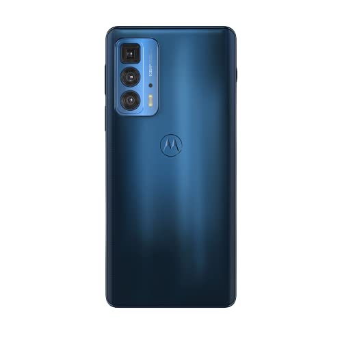 Motorola Edge 20 Pro, 6.7 Inch 144Hz HDR10+ OLED, Qualcomm Snapdragon 870, TurboPower, 108MP Camera, 50x Super Zoom, 4500 mAH Battery, Dual SIM, 256GB, Android 11, Midnight Blue