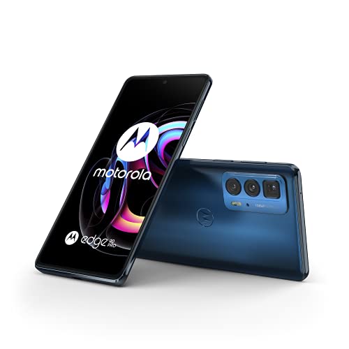 Motorola Edge 20 Pro, 6.7 Inch 144Hz HDR10+ OLED, Qualcomm Snapdragon 870, TurboPower, 108MP Camera, 50x Super Zoom, 4500 mAH Battery, Dual SIM, 256GB, Android 11, Midnight Blue