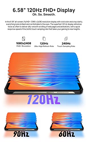 Ulefone Power Armor 17 PRO Rugged Smartphone, 108MP Triple Camera(Night Vision), Helio G99 8GB+256GB, 6.58'' 120Hz FHD+ Display, IP68 Waterproof Android 12 Phone, 3 Card Slot, Wireless Charge GPS NFC