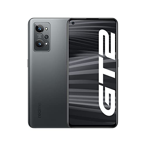 realme GT2 5G, 8+128GB, Steel Black, Sim Free Unlocked Smartphone, 120Hz AMOLED Display, Snapdragon 888 5G, 5000mAh Battery, Paper Tech Master Design + UK Warranty