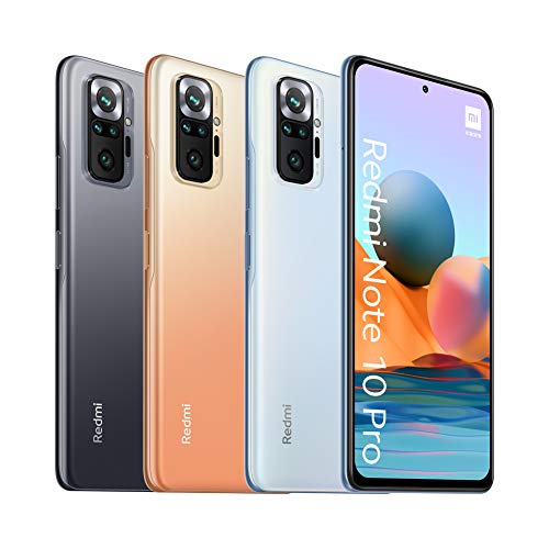 Xiaomi Redmi Note 10 Pro - Smartphone 6+128 GB, 6.67 Inch 120Hz AMOLED DotDisplay, Snapdragon 732G, 108MP Quad Camera, 5020mAh, Onyx Gray (UK Version + 2 Years Warranty)