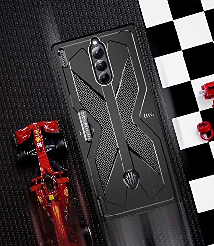 GIOPUEY Case Compatible with Nuba Red Magic 8 Pro/Pro+, TPU Flexible Material Ultra-thin Cover, Anti-Fingerprint Slim Fit Phone Case [Wear Resistant] [Slip-Resistant] - Navy Blue