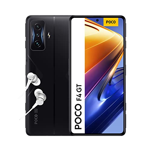 POCO F4 GT 5G - Smartphone 12+256GB, 6.67” 120Hz E4 AMOLED Display, Snapdragon 8 Gen 1, 64MP Triple Camera, 4700mAh, 120W HyperCharge, Stealth Black (UK Version + 2 Years Warranty)