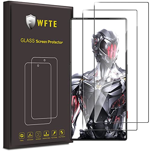 WFTE [2-Pack Screen Protector for Red Magic 8 Pro,Anti-Scratch,High Transparency,Anti-fingerprint,Bubble-Free,Dust-Free Premium Screen Protector Tempered Glass For Red Magic 8 Pro