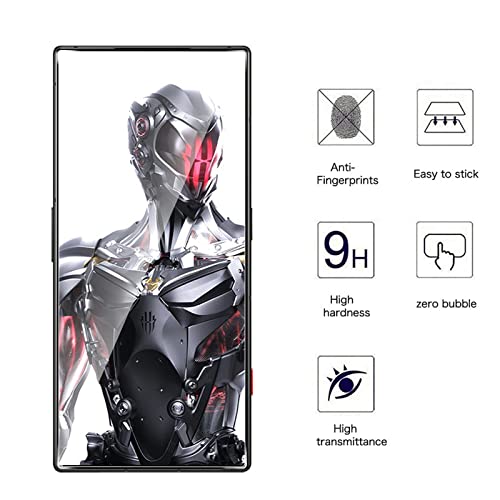 WFTE [2-Pack Screen Protector for Red Magic 8 Pro,Anti-Scratch,High Transparency,Anti-fingerprint,Bubble-Free,Dust-Free Premium Screen Protector Tempered Glass For Red Magic 8 Pro