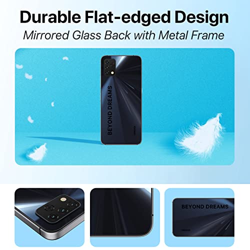 UMIDIGI A11S Mobile Phones (2023), Android 11 Smartphone SIM Free Unlocked,5150mAh Battery,6.52”HD+Screen 32GB RAM/256GB Extension,16+8MP Camera 4G Dual SIM 3-Card Slots Face ID,UK Version(Black)