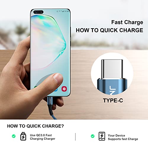 USB C Charger Cable 2M+1M 2PACK Type C Charger Fast Charging 3.1A Lead for Samsung Galaxy S21 S20 S10 S9 S8 A12 A20e A21s A40 A51 A70,Huawei P30 P20 P40,Google Pixel,Xiaomi,Sony Xperia,Switch