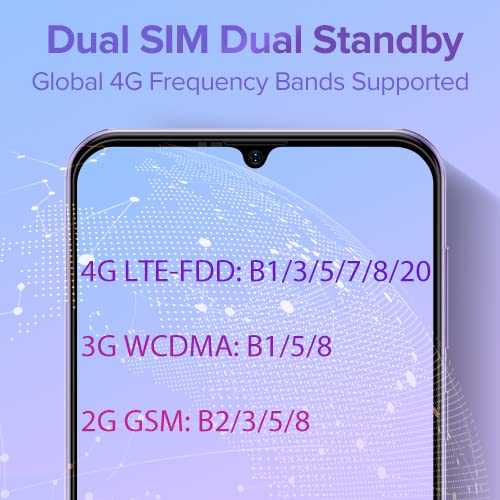 Ulefone Android Phones, Note 6P 4G Mobile Phones Unlocked, 2GB RAM 32GB ROM, 4G Dual SIM Smartphone, 3-Card Slots, Octa-core Processor, 6.1 inch Screen, Android 11, 3300mAh Battery, UK Version, Red