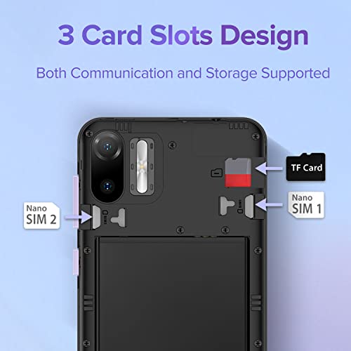 Ulefone Android Phones, Note 6P 4G Mobile Phones Unlocked, 2GB RAM 32GB ROM, 4G Dual SIM Smartphone, 3-Card Slots, Octa-core Processor, 6.1 inch Screen, Android 11, 3300mAh Battery, UK Version, Red