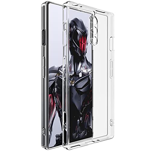 SEIAIYG Clear Case for Nuba Red Magic 8 Pro/8 Pro+, Ultra Thin HD Clear Soft TPU Silicone Shockproof Case cover [360 Degree Protection], Transparent