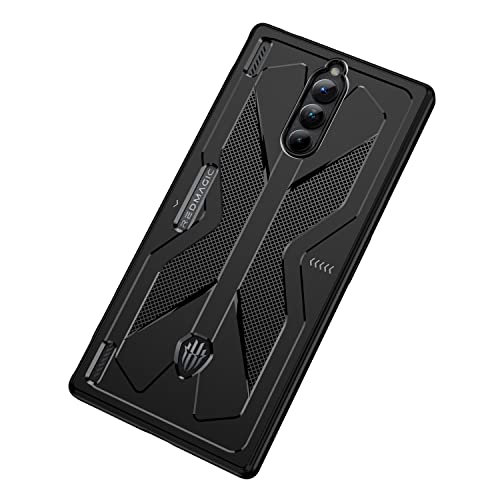 SEIAIYG Case for Nuba Red Magic 8 Pro/8 Pro+, Ultra Slim Shock Absorption TPU Silicone Stylish Protective Cover Case for Nuba Red Magic 8 Pro/8 Pro+ Phone Case (Black)